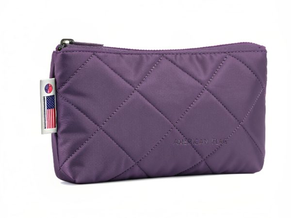Royal Violet Quilted Pouch